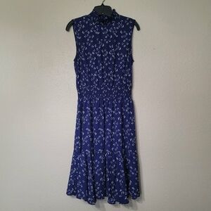 Nanette Lepore Sleeveless Flocked neck Dress Sz 10